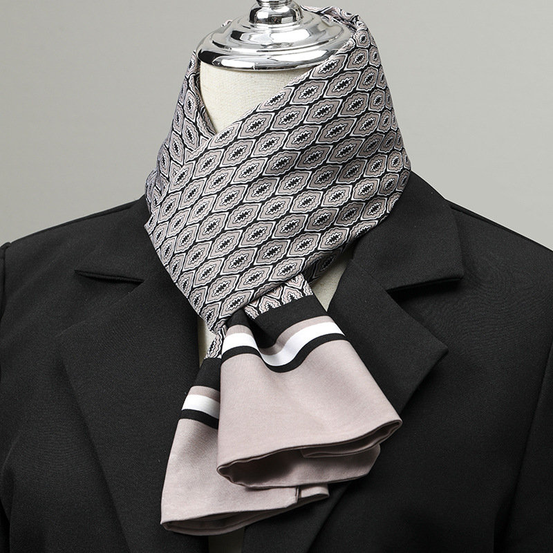 Men's Scarf Imitation Silk Nec - Ascot Neck Scarf review and price