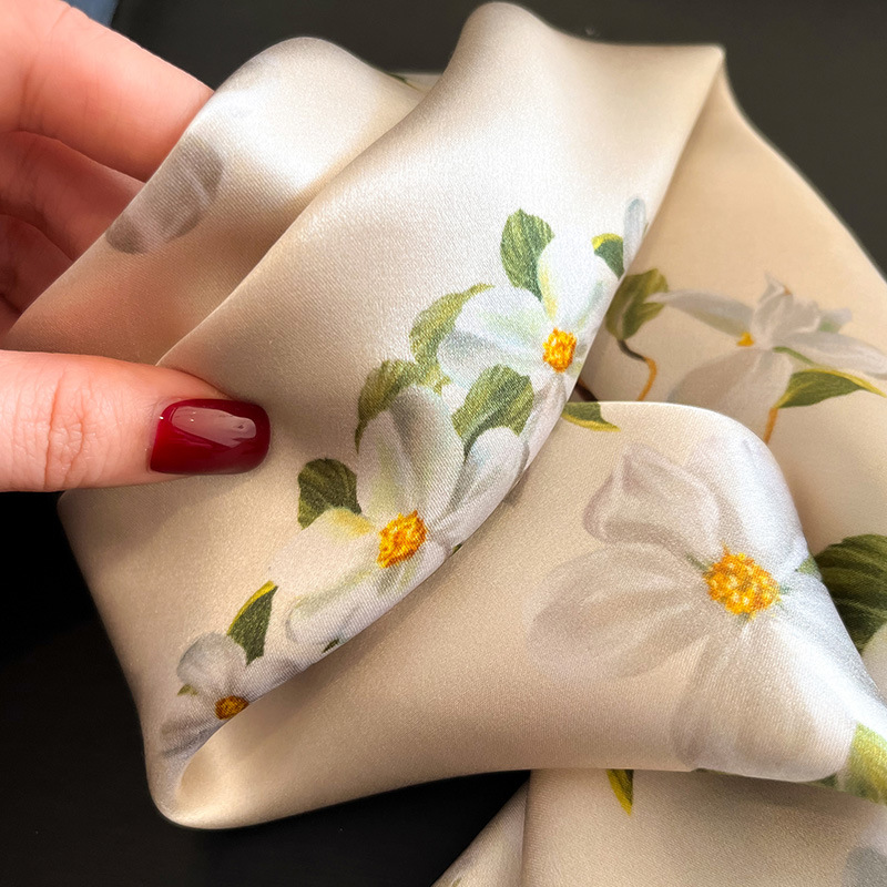 Luxury 100% Silk Square Scarf  - Ascot Neck Scarf review and price