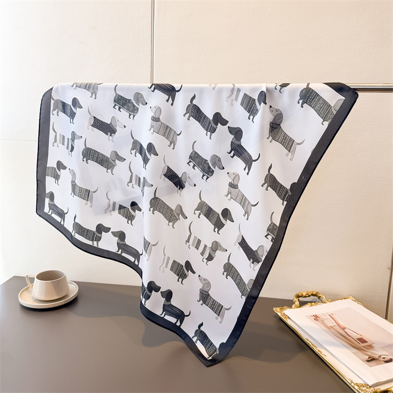 Ladies Cotton Dog Printed Squa - Bandana Cotton review and price