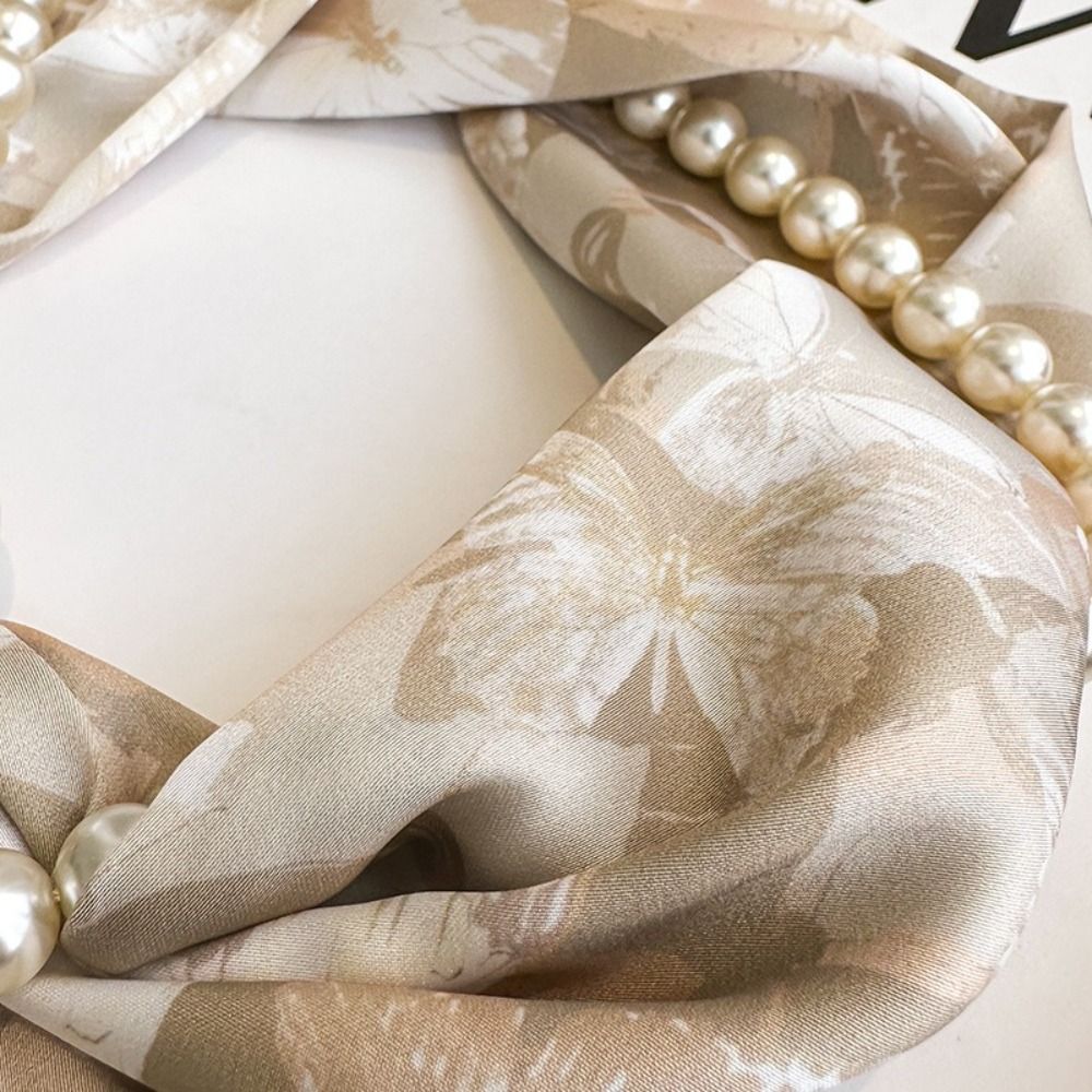 Silk Material Magnetic Pearl S - Ascot Neck Scarf review and price